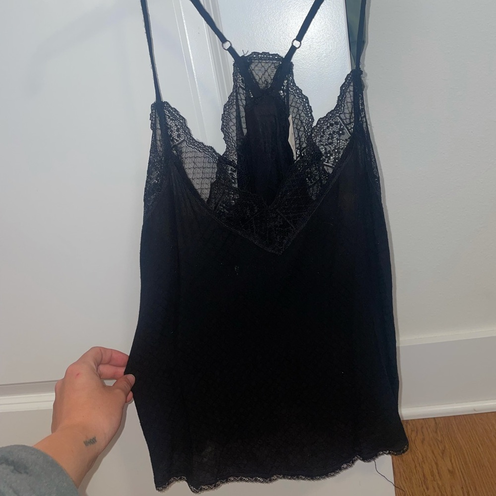 Black lace cami, Size M